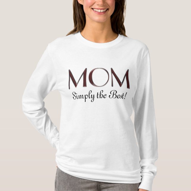 Mamma - bara bästa hoodie t-shirt (Framsida)