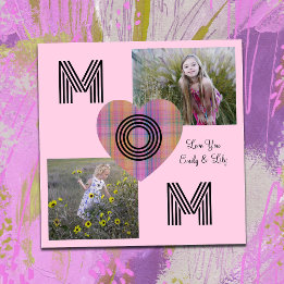 MAMMA Barns Anpassningsbar Foton Rosa Mors dag