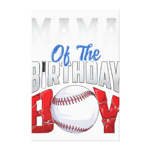 Mamma Baseball-födelsedagskalender Familj Baller,  Canvastryck