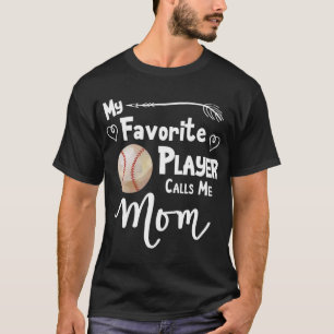 Mamma Baseball Softball Game Fläkt Sports Favorite T Shirt