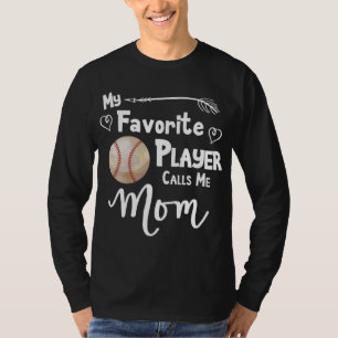 Mamma Baseball Softball Game Fläkt Sports Favorite T Shirt
