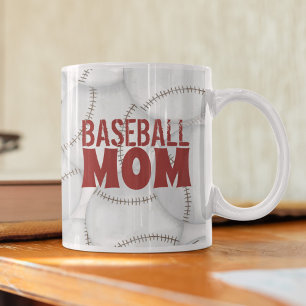 Mamma baseball Typography Cute Kaffemugg