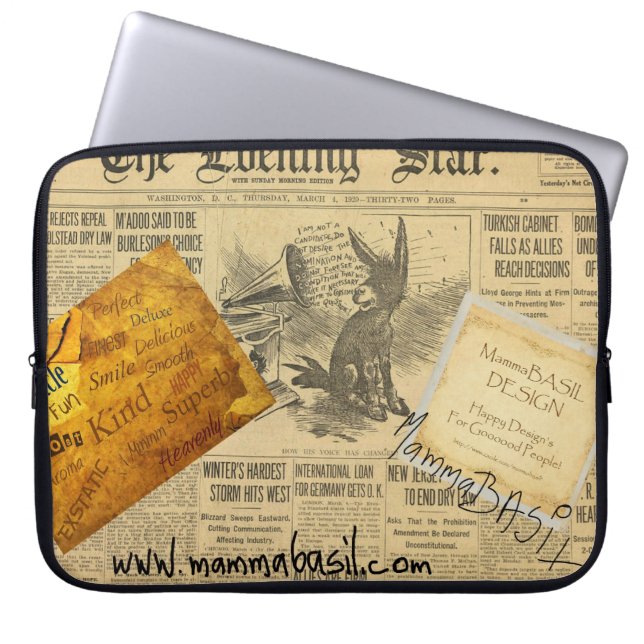 Mamma BASIL Laptop sleeve! Fodral (Framsidan)