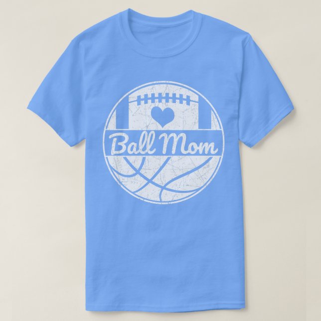 Mamma Basketball Mamma Boll Mamma 2 T Shirt (Design framsida)
