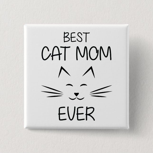 Mamma - Bästa Kat Mamma någonsin Knapp (Framsida)