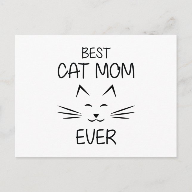 Mamma - Bästa kattmamman någonsin Vykort (Framsida)
