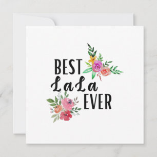 Mamma Bästa Lala Någonsin Födelsedag Inbjudningar