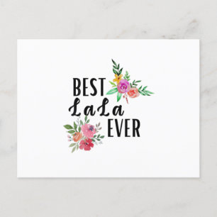 Mamma Bästa Lala Någonsin Födelsedag Vykort