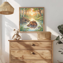 Mamma Bäver och Ungarnas Boplats