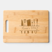 Mamma BBQ Etched Wooden Caking Board