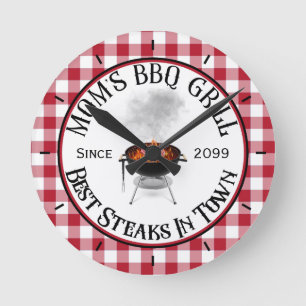 Mamma BBQ Grill Best Steaks i eget land Rund Klocka