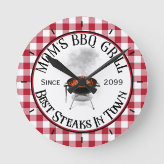 Mamma BBQ Grill Best Steaks i eget land Rund Klocka