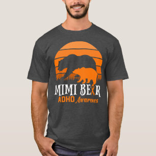 Mamma Bear ADHD Mamma - nationella ADHD-medvetande T Shirt