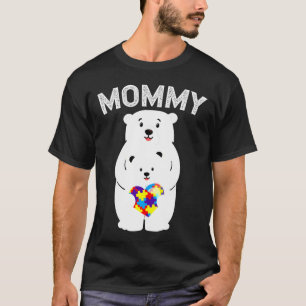 Mamma Bear Autism Awareness Puzzle Heart Family Lo T Shirt