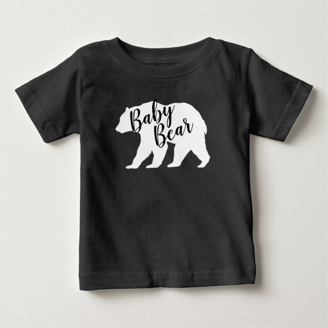 Mamma Bear Baby Shower Woodland Lodge T Shirt (Framsida)
