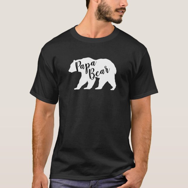 Mamma Bear Baby Shower Woodland Lodge T Shirt (Framsida)