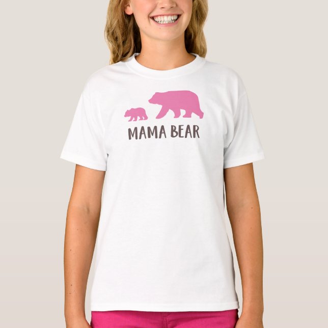 Mamma Bear, Bear Unge, Cute Bear, Little Bear T Shirt (Framsida)