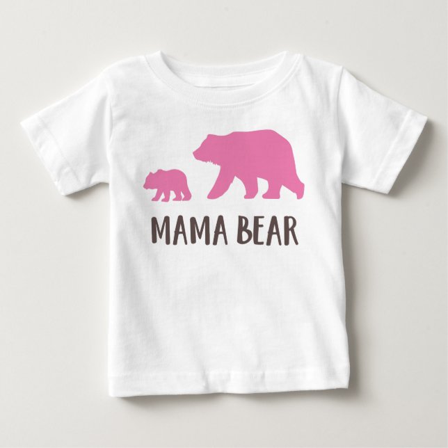 Mamma Bear, Bear Unge, Cute Bear, Little Bear T Shirt (Framsida)