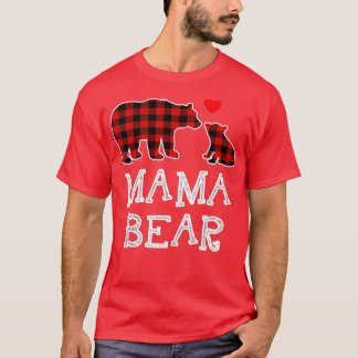 Mamma Bear Buffalo Play-julfamiljen Pajama - T Shirt