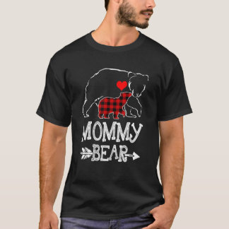 Mamma Bear Buffalo Play-julfamiljen Pajama T Shirt