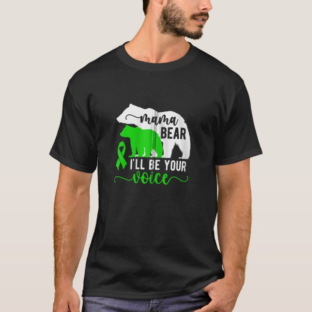 Mamma Bear Cerebral Palsy Mamma of a Cerebral Pals T Shirt (Framsida)