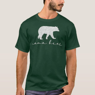 Mamma Bear Cute Mors dag Gift White T Shirt