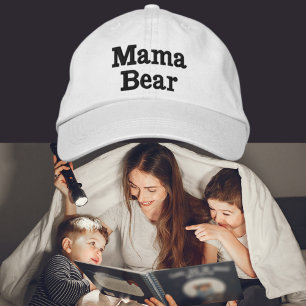 Mamma Bear Embroired Baseball Cap Broderad Keps