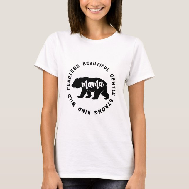 Mamma Bear, familj T-Shirt (Framsida)