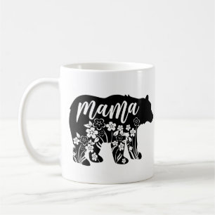 Mamma Bear Flowers T-Shirt Kaffemugg