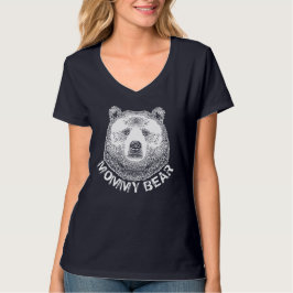 Mamma Bear, Hand plockade Illustration T Shirt