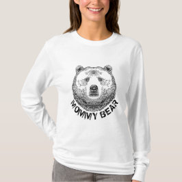 Mamma Bear, Hand plockade Illustration T Shirt