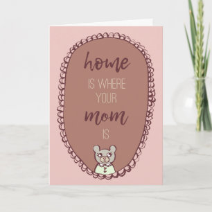 Mamma Bear   Hemmet är där Mamma finns Kort