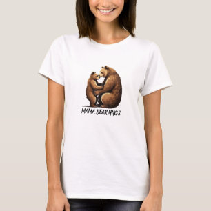 Mamma Bear Hugs Mors dag T-shirt