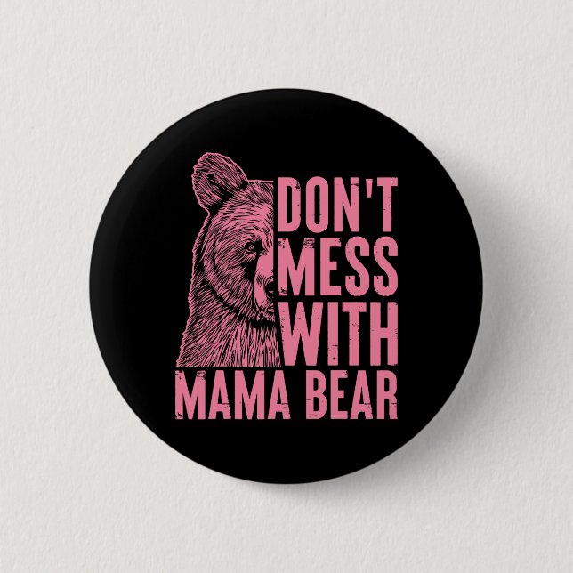 Mamma Bear inte  med Mamma Bear Mors dag Wo Knapp (Framsida)