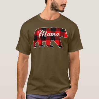 Mamma Bear, julfamiljen Buffalo Play Pajama T Shirt