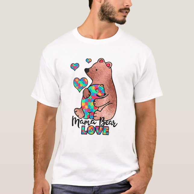 Mamma Bear Kärlek-gåvor T Shirt (Framsida)