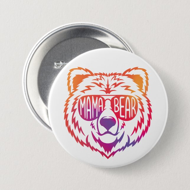 Mamma Bear Knapp (Framsida & baksida)