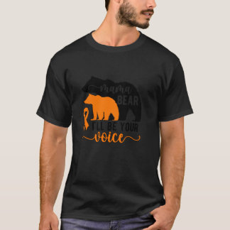 Mamma Bear Leukemia Mamma of a Leukemia Warrior Ma T Shirt