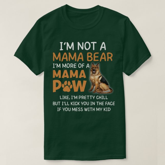 Mamma Bear Mamma German shepard Premium1284 T Shirt (Design framsida)