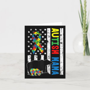 Mamma Bear Matching Family Autism Awareness Gifts  Kort