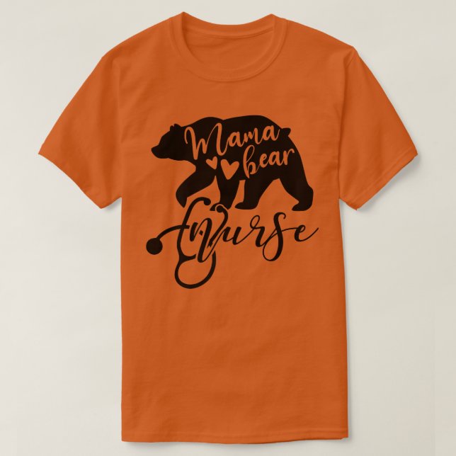 Mamma Bear Nurse Mamma Mor Mamma Nurses Premium129 T Shirt (Design framsida)