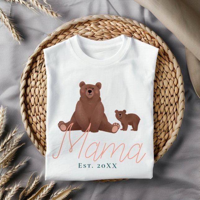 Mamma Bear och Baby Cute Mor T Shirt (Skapare uppladdad)
