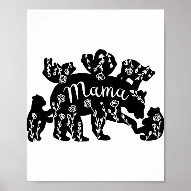 Mamma Bear Png JPG PDF-filer, Mamma Bear Bear Baby Poster (Framsidan)