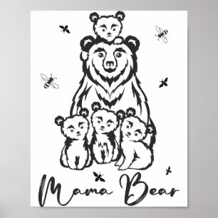 Mamma Bear Png JPG PDF-filer, Mamma Bear Bear Baby Poster