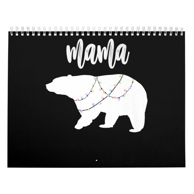 Mamma Bear Polar Bear String of Ljus jul Kalender (Omslag)