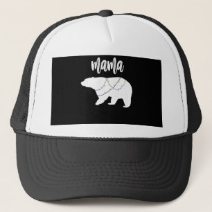 Mamma Bear Polar Bear String of Ljus jul Keps