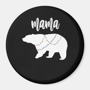 Mamma Bear Polar Bear String of Ljus jul Magnet