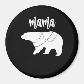 Mamma Bear Polar Bear String of Ljus jul Magnet