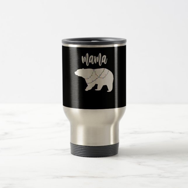 Mamma Bear Polar Bear String of Ljus jul Resemugg (Center)
