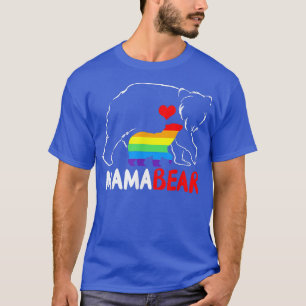 Mamma Bear Proud Mamma Rainbow Flagga LGBT Pride M T Shirt